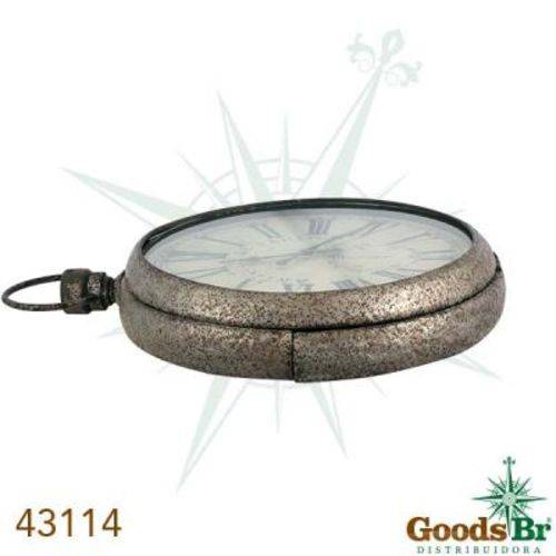 Relógio Parede Metal com Prateleira Removível Goods Br 115x84x20cm