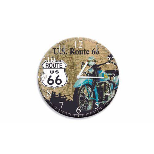 Relógio Parede Moto Route 66
