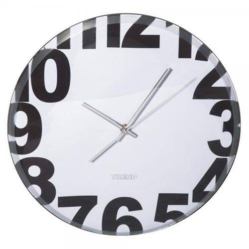 Relógio Parede Plastico Boarder Numbers Ø35cm