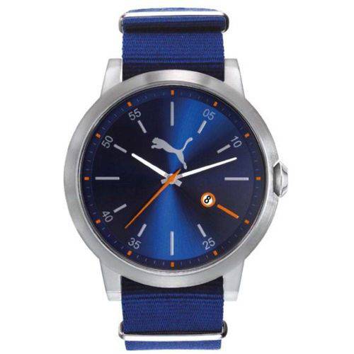 Relógio Puma Masculino Pulseira Azul 96285g1pvnn2