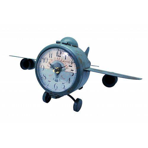 Relógio Retrô - Formato Avião Antigo - de Ferro