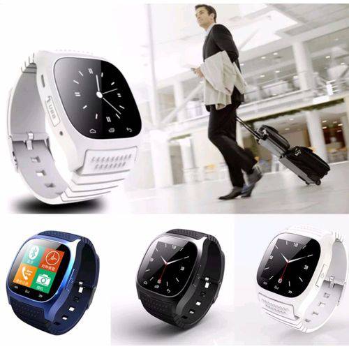 Relógio Smart Watch Bluetooth M26s Azul Ios