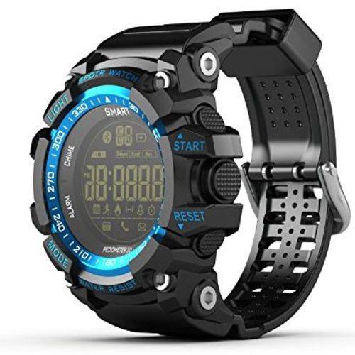 Relógio Smartwatch Ex16 Bluetooth Pedômetro Academia Notificações Bluetooth Android Ios Ip67 - Azul