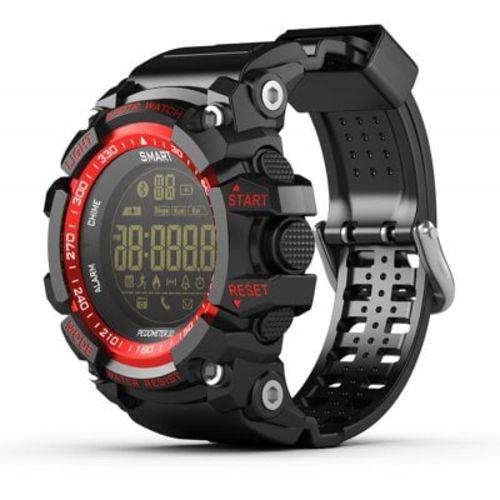 Relógio Smartwatch Ex16 Bluetooth Pedômetro Academia Notificações Bluetooth Android Ios Ip67 - Vermelho