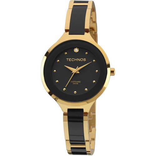 Relógio Technos Elegance Dourado Cerâmica 2035lyw/4p