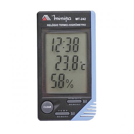Relógio Termo-Higrômetro Int. - MT-242 - Minipa