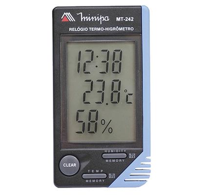Relógio Termo-Higrômetro MINIPA MT-242 - Interno MT-242