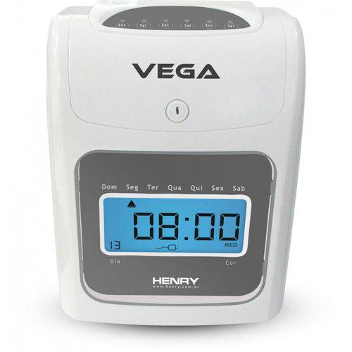 Relógio Vega com Chapeira de 5 Lugares e 100 Cartões
