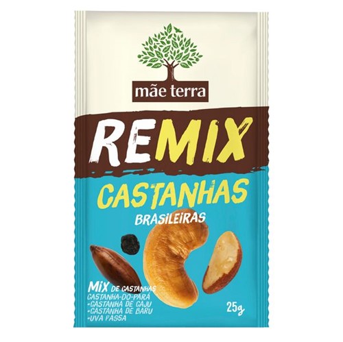 Remix Frutas Mae Terra 25g Castanhas Brasileiras