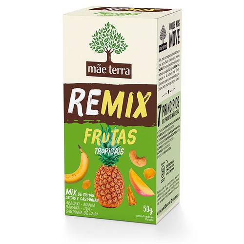 Remix Frutas Tropicais Mãe Terra Caixa com 2 Unidades de 25g