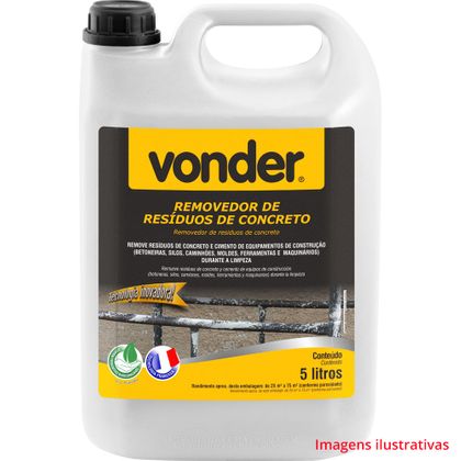 Removedor de Resíduos de Concreto Biodegradável 5 Litros - Vonder