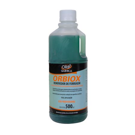 Removedor Ferrugem - Orbiox 500ml - Orbi Quimica - Orbi Quimica Removedor Ferrugem - Orbiox 500ml - Orbi Quimica
