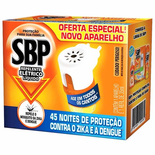 Repelente Elétrico SBP Aparelho + Refil 35ml 1013482
