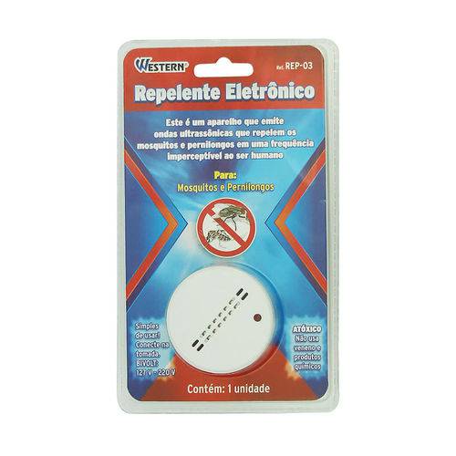 Repelente Eletrônico para Mosquitos Pernilongos e Insetos Bivolt Western Rep-03