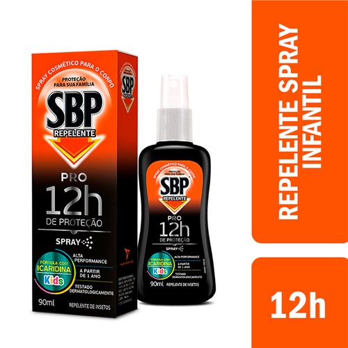 Repelente SBP PRO 12h de Proteção Kids Spray 90ml