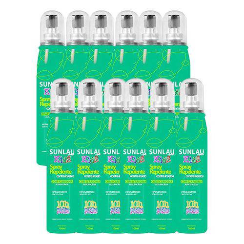Repelentes Sunlau Kids Spray 100ml (caixa com 12 Un.)