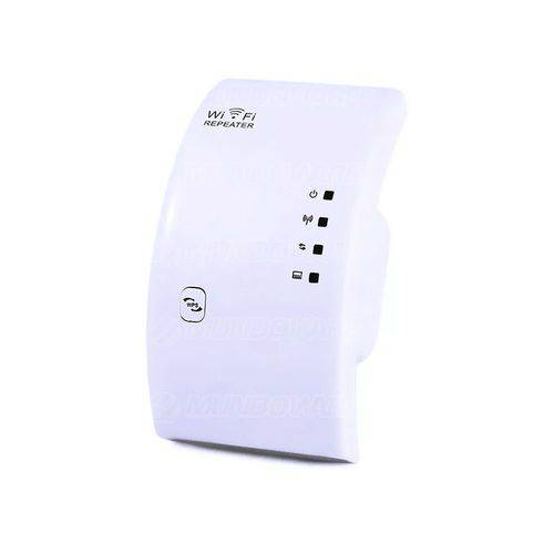 Repetidor Wireless 300mbps Amplificador de Sinal Wifi Bivolt Branco Wr01