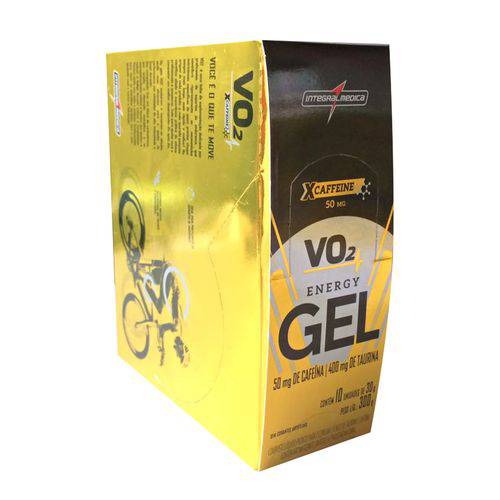 Repositores Energéticos Vo2 Energy Gel (cafeina) - Integralmédica - Caixa C/ 10 Unidades de 30grs C
