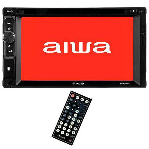 Reprodutor de DVD Automotivo Aiwa AW-DD21BT de 6.2" com Bluetooth/USB - Preto