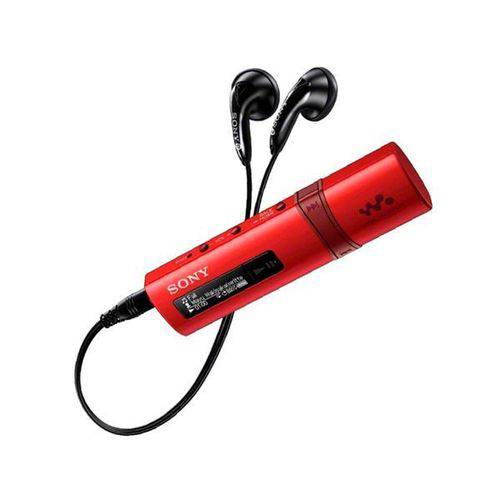 Reprodutor Mp3 Sony Walkman Nwz-b183f/rc de 4gb com Rádio Fm - Vermelho