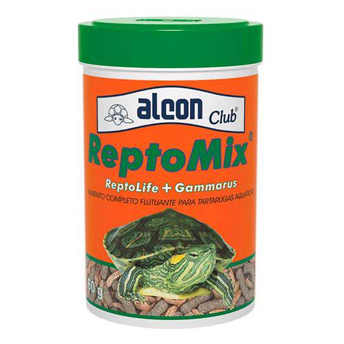 Reptomix 60g Alcon para Tartarugas Reptolife + Gammarus