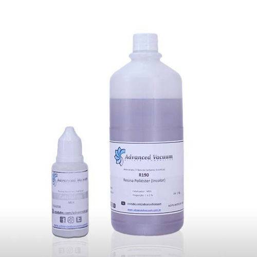 Resina Poliester Cristal 1 Kg com Catalisador