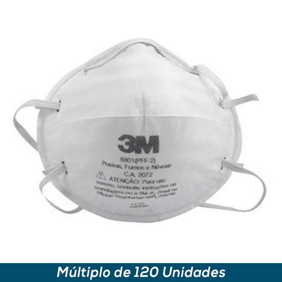 Respirador Descartável 3M 8801 S/ Válvula PFF2
