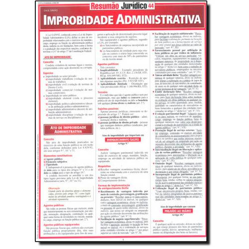 Resumão Jurídico - Improbidade Administrativa