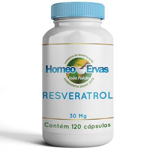 Resveratrol 30mg - 120 Cápsulas - Homeo Ervas