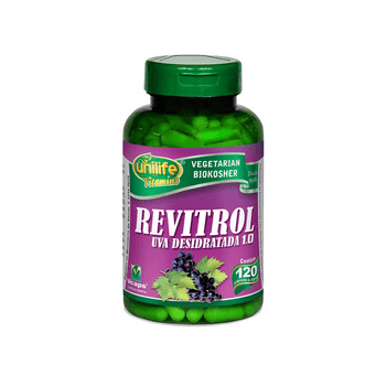 Resveratrol Uva Desidratada Revitrol 120 Cápsulas Unilife