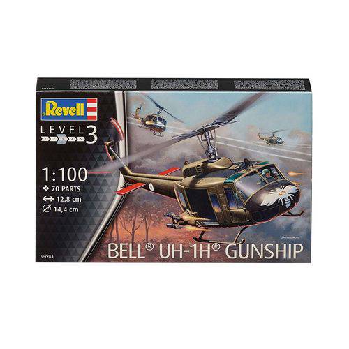 Revell 04983 Bell Uh-1h Gunship 1/100