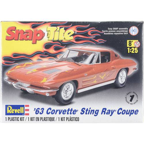 Revell 85-1968 Corvette Sting Ray Coupe 1963 1:25 " Snap-Tite "