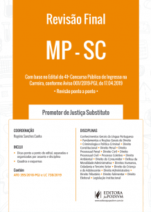 Revisão Final - MP-SC - Promotor de Justiça Substituto (2019)