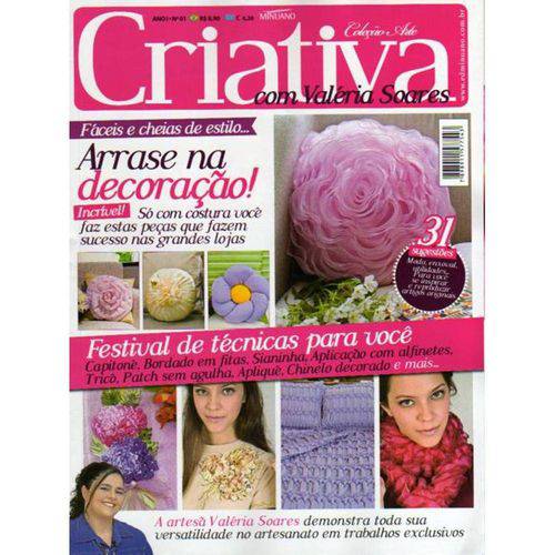 Revista Arte Criativa com Valéria Soares Ed. Minuano Nº01