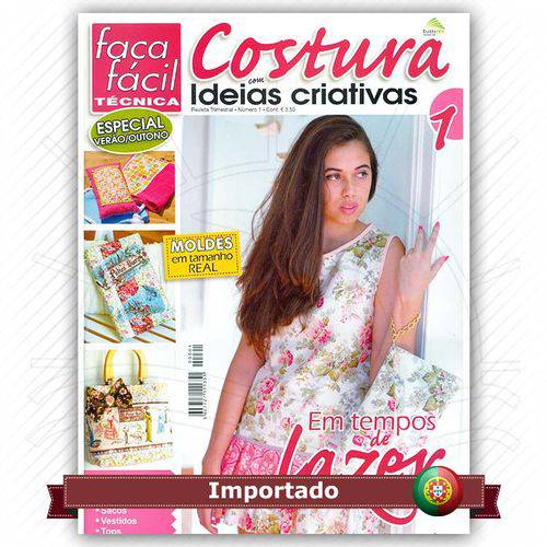Revista Faça Fácil Costura com Ideias Criativas Nº01