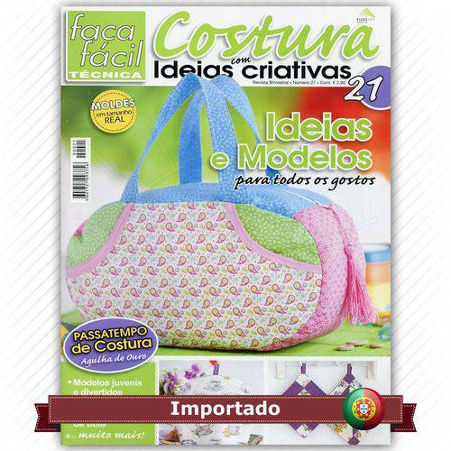 Revista Faça Fácil Costura com Ideias Criativas Nº21