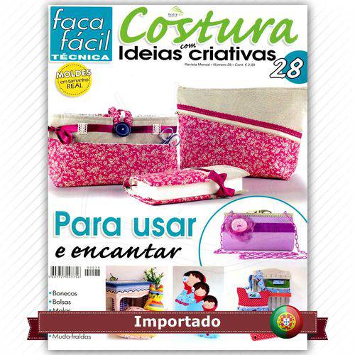 Revista Faça Fácil Costura com Ideias Criativas Nº28