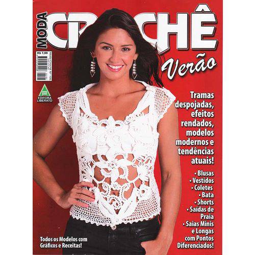 Revista Moda Crochê Verão Ed. Liberato Nº105