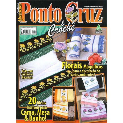Revista Ponto Cruz & Crochê Ed. Liberato Nº151