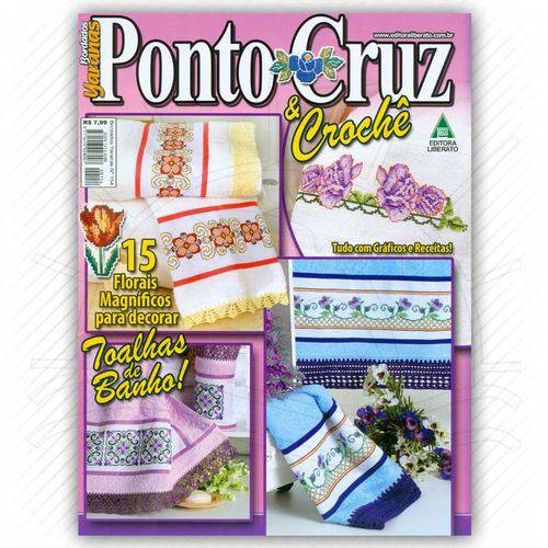 Revista Ponto Cruz & Crochê Ed. Liberato Nº154