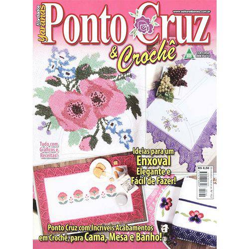 Revista Ponto Cruz & Crochê Ed. Liberato Nº162