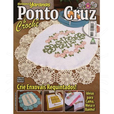 Revista Ponto Cruz & Crochê Ed. Liberato Nº168