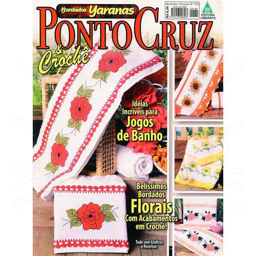 Revista Ponto Cruz Crochê Ed. Liberato Nº169
