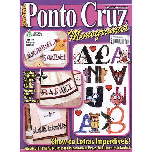 Revista Ponto Cruz Monogramas Ed. Liberato Nº163