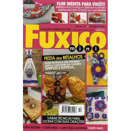 Revista Trabalhos em Fuxico Mini Ed. Minuano Nº14