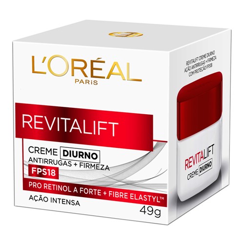 Revitalift Dermo Expertise L'oréal FPS 18 Creme Antirrugas Diurno com 49g