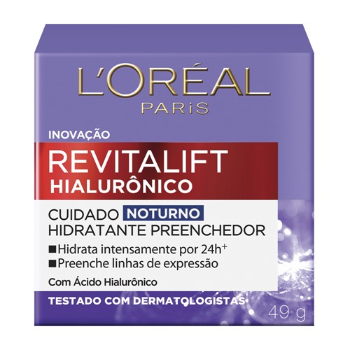 Revitalift Hialurônico L'oréal Hidratante Preenchedor Noturno 49g