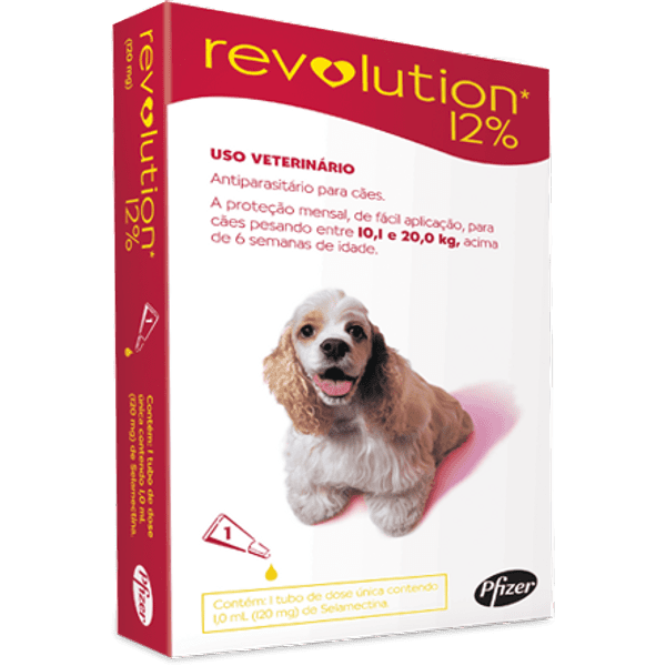 Revolution Cães de 10 a 20kg - 1 Unidade