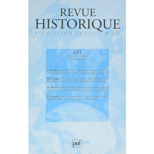 Revue Historique 2004 N 631