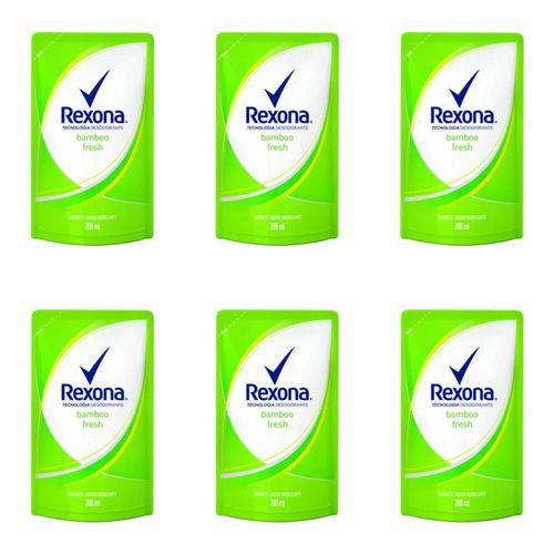 Rexona Bamboo Fresh Sabonete Líquido Refil 200ml (kit C/06)